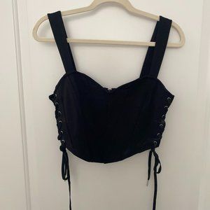 Black Forever21 Corset top